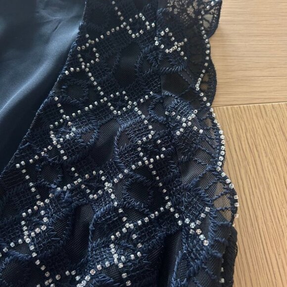 Sandro - Beaded dress with sheer effect - Picture 9 of 11
